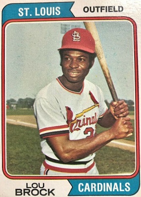 Lou Brock St. Louis Cardinals 1967 Cooperstown Home Baseball 